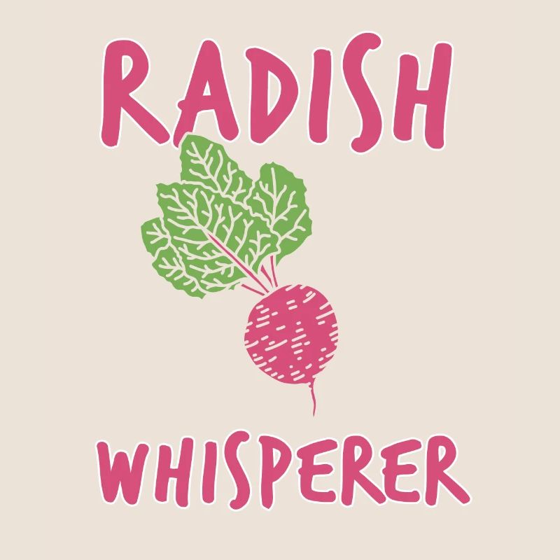 Radieschen Flüsterer Geschenk