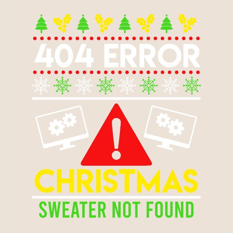 404 Error Ugly Chritsmas Coder Coder Coder