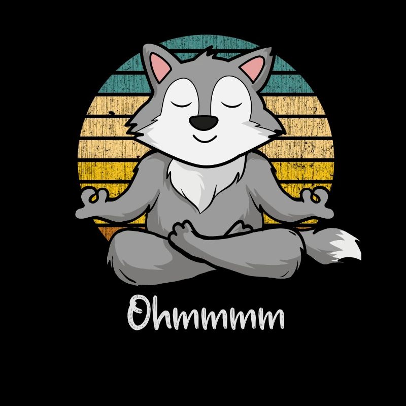 Meditation Wolf - Yoga Wolf