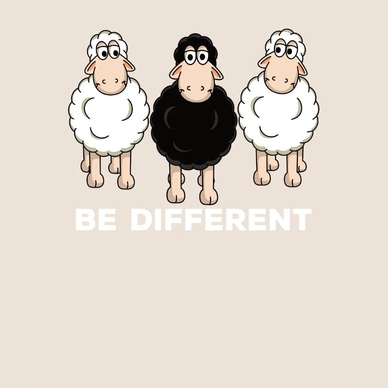 Schaf Schafe Be different Geschenk