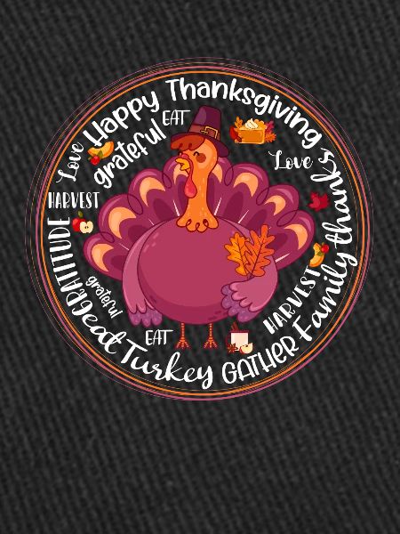 Turkey Happy Thanksgiving Grateful