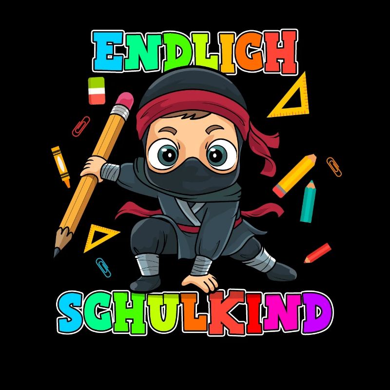 Einschulung Schulkind Ninja 1. Klasse Schulanfang