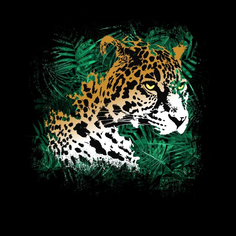 Leopard Forêt Tropicale Plantes Nature Végétation