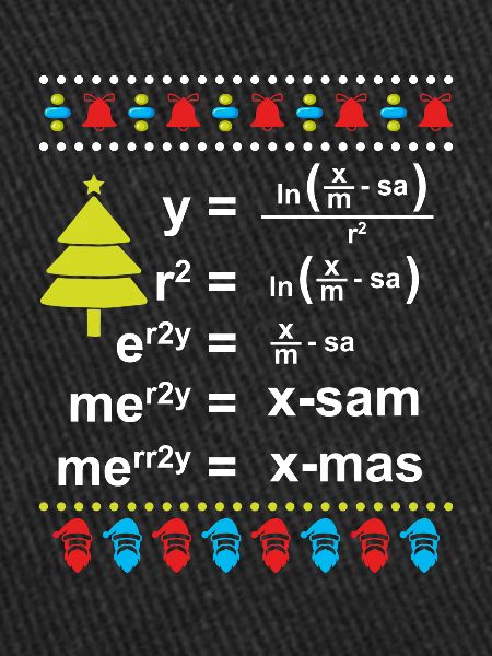 Noël mathématiques mathématiques étudiant drôle