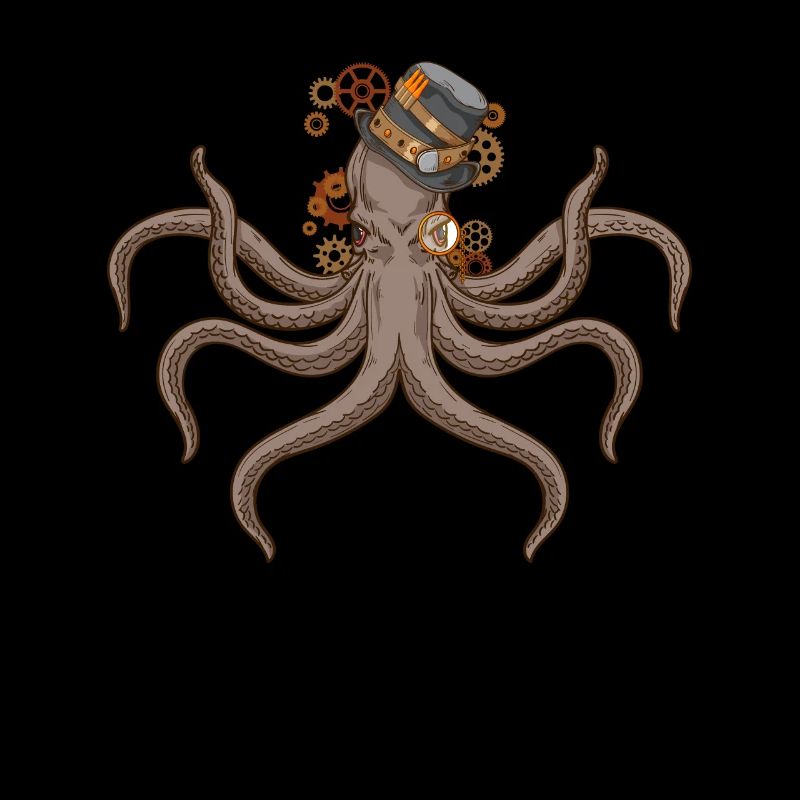 Octopus Steampunk Squid Cadeau Octopus