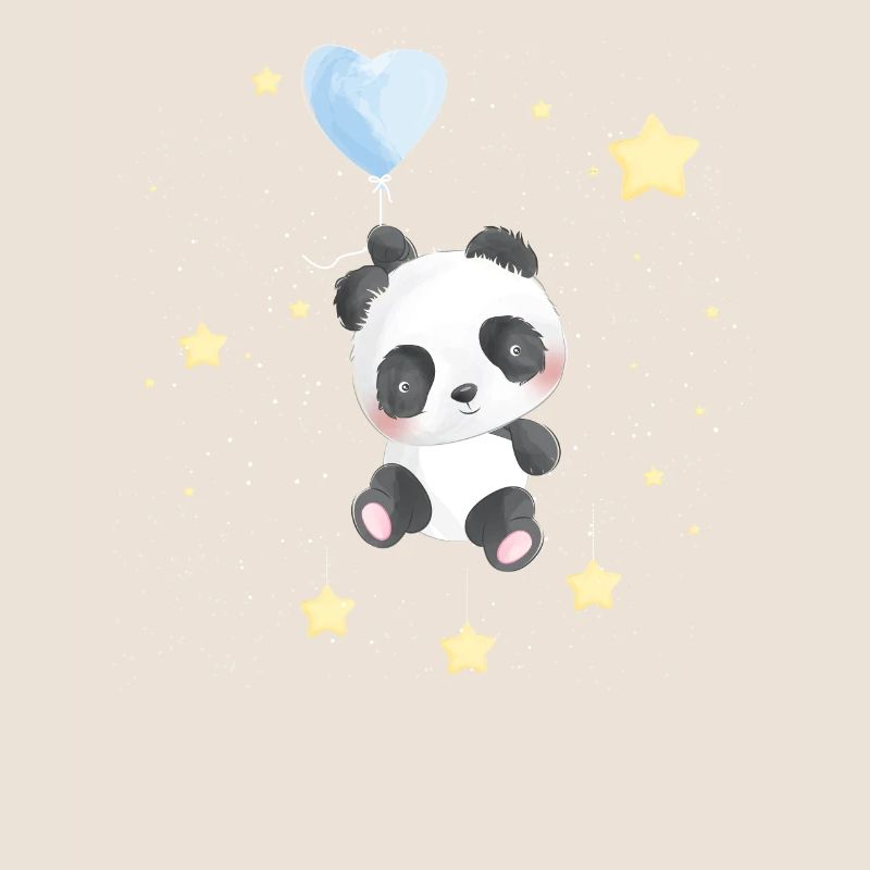 Panda de l’espace avec des étoiles