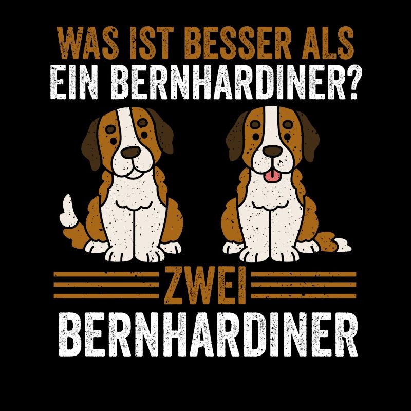 Zwei Bernhardiner Hund Bernhardiner