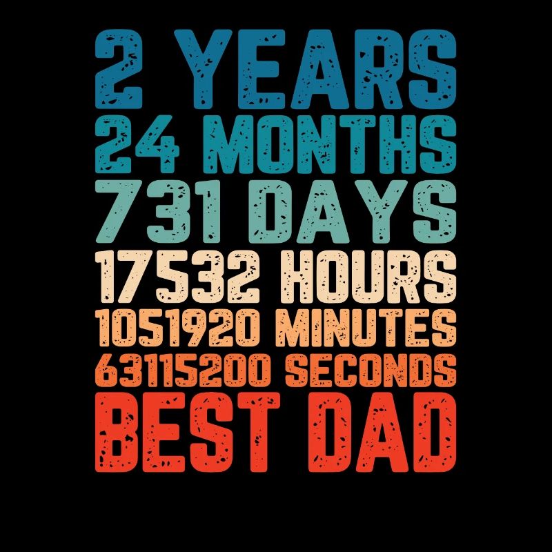 2 Jahre Bester Papa Vater Monate Spruch Geschenk