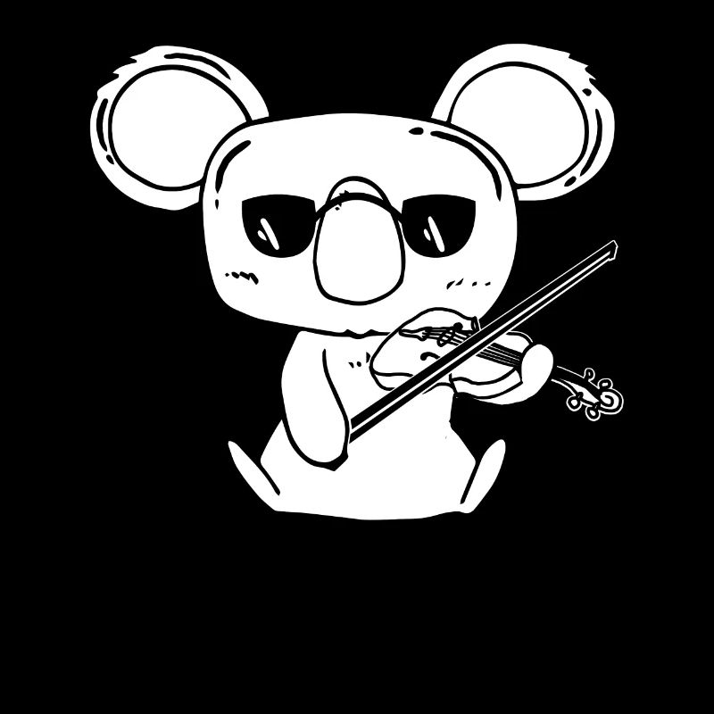Violoniste Violon Koala avec Violon
