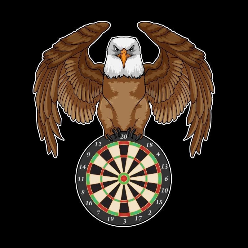 Hibou aux fléchettes avec fléchettes
