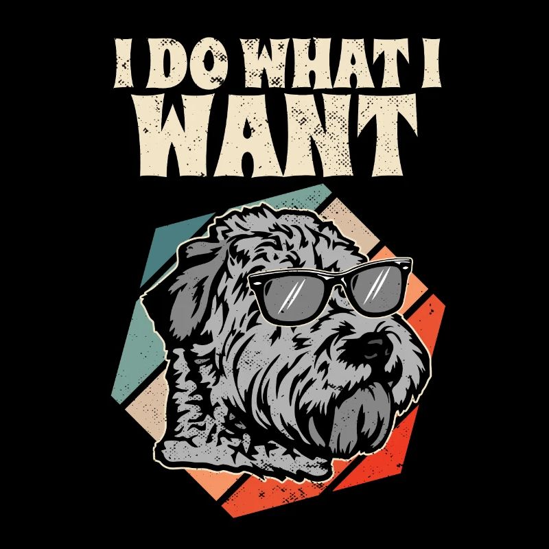 I Do What I Want Retro Soft-Coated Wheaten Terrier