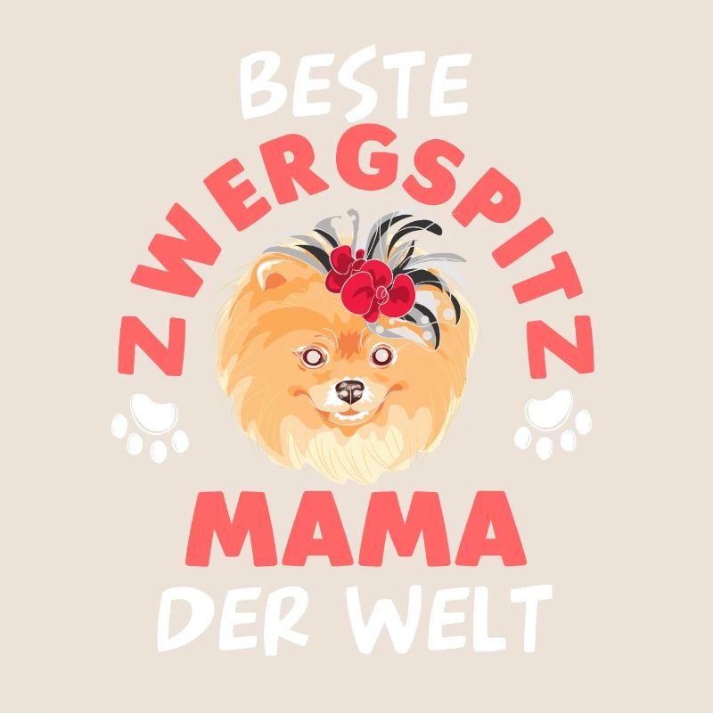 Pomeranian Zwergspitz Mutter Muttertag Mama