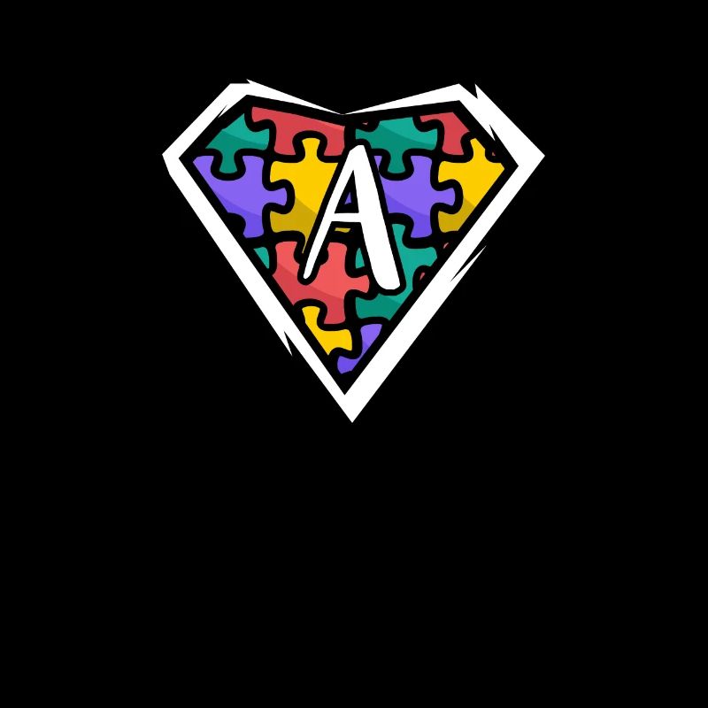 Autism Puzzle Superpower Héros