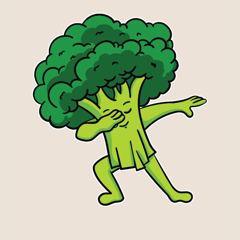 Broccoli Vegetables Vegan Vegetarian Dabbing Dab Dance