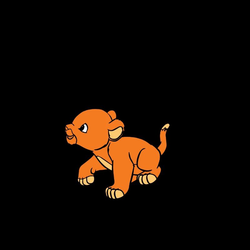 Niedlicher Löwe Schatten Tier Kinder Geschenk