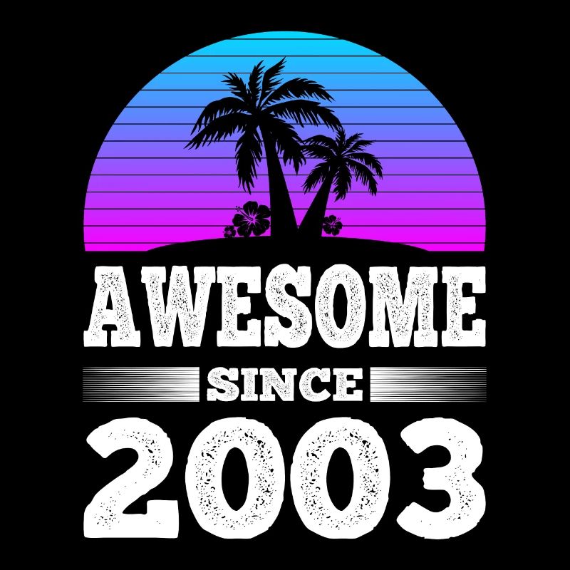 Awesome Since 2003 Sunset blau
