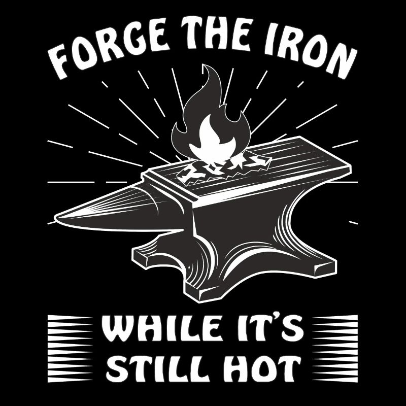 ANVIL BLACKSMITH FORGE LE FER ALORS QU’IL EST ENCORE CHAUD