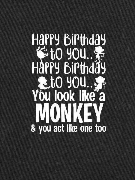 Cadeau singe anniversaire singe