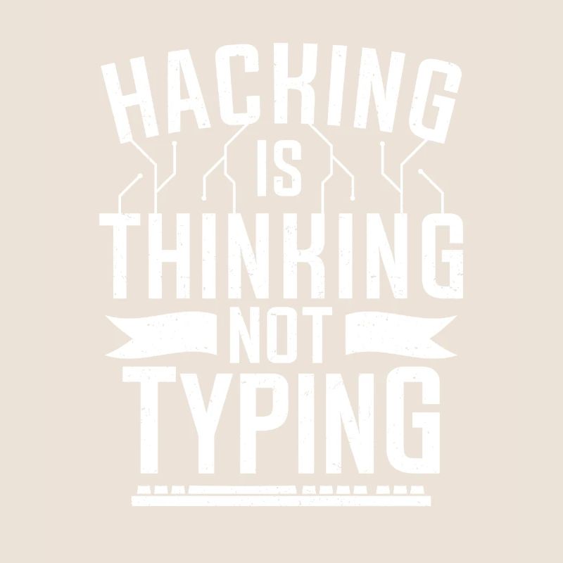 Hacking denkt computerhacker Cybersicherheit