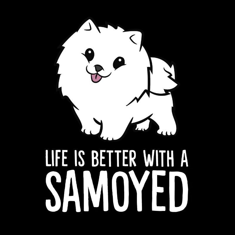 La vie est meilleure avec un Samoyède