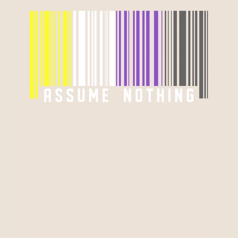 Nonbinary | Non-Binary Pride Barcode Flag