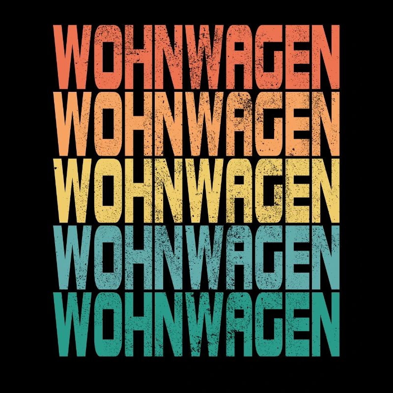 Camping Wohnwagen Camper Spruch Retro Geschenk