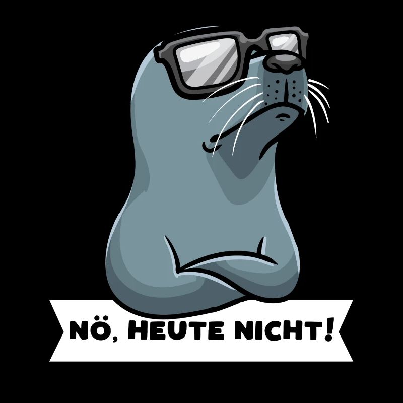 Sturer Seehund Hundsrobbe Robbe