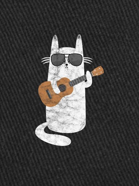 Chat ukulélé