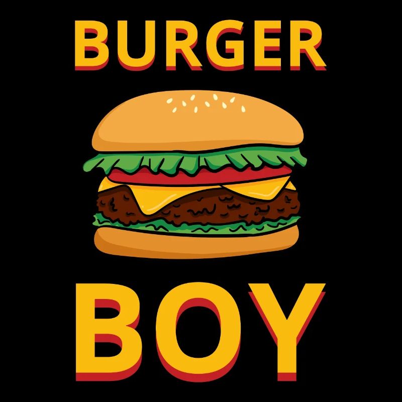 Burger Boy Hamburger Chef Restaurant