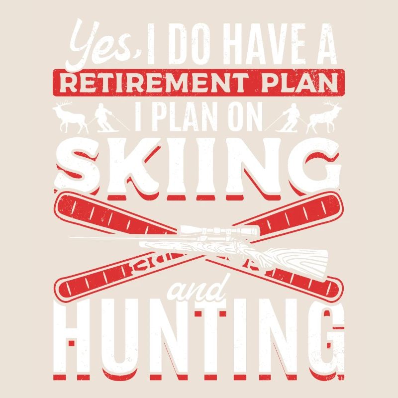 Plan de retraite Ski Chasse Skieur Jäger