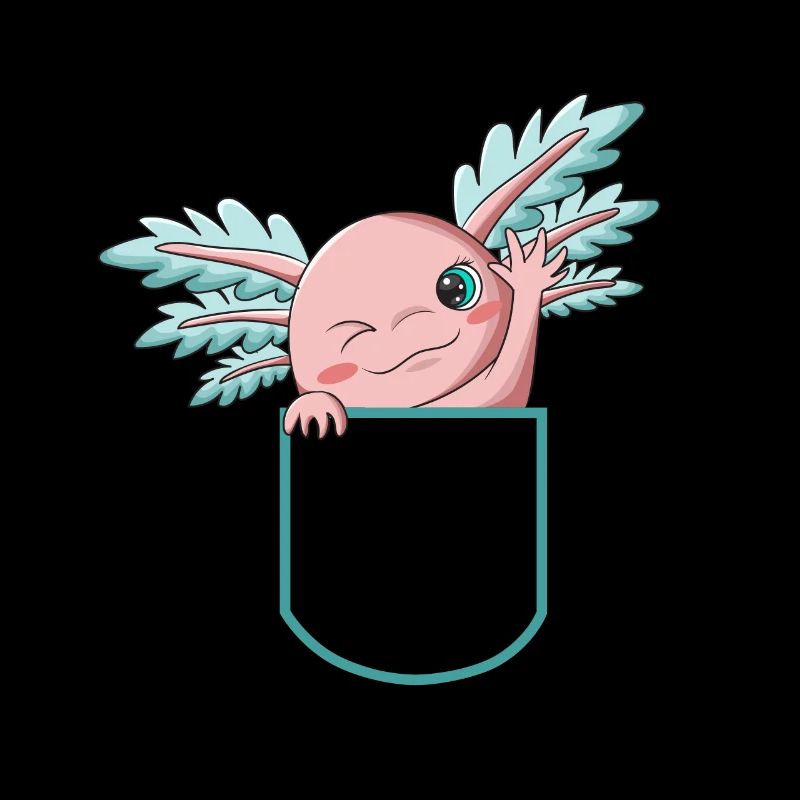 Axolotl Kawaii Funny Mexican Axolotl