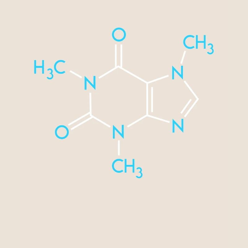 Coffee Formula Chemistry Nerd Structural Formula