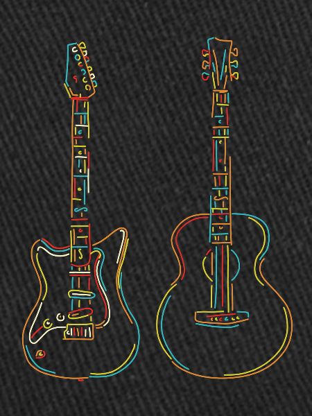 Guitariste Gift Rainbow Strings Musicien