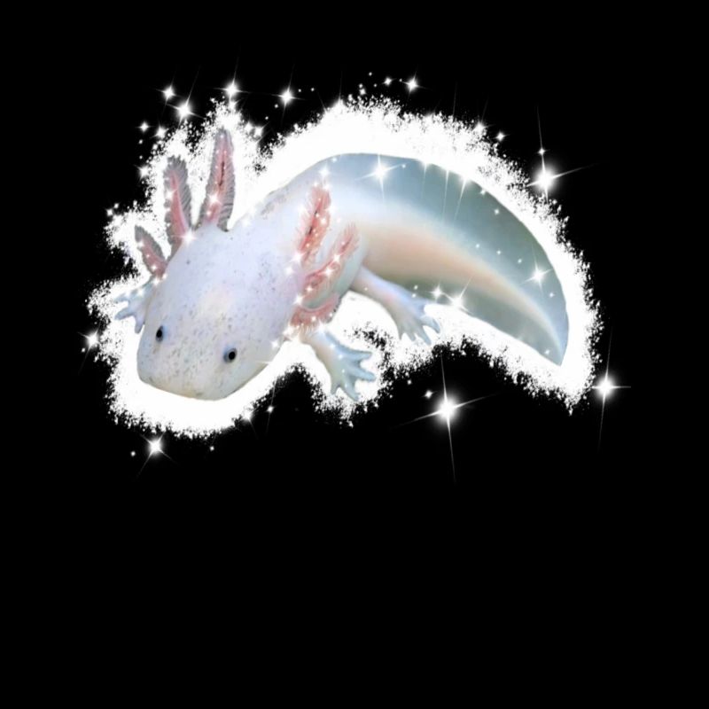 weißes Axolotl