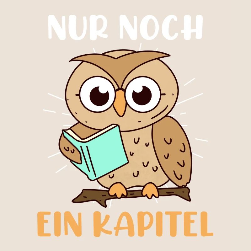 Lehrer Bücherwurm Nur noch ein Kapitel Lese Eule