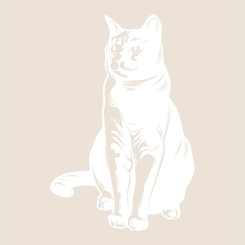 Silhouette d’animal de chat