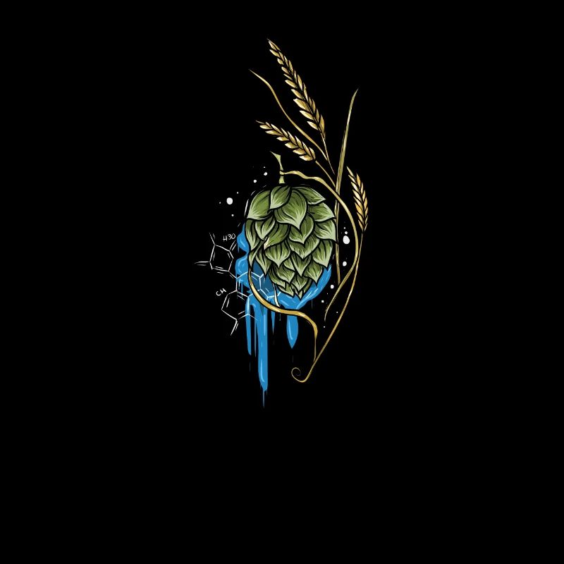 Beer Brewer I Hops Malt Beer Brewer Motif for