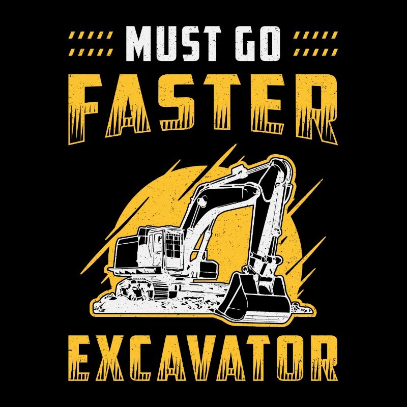 Bagger Baggerfahrer Baggern Bauarbeiter Geschenk