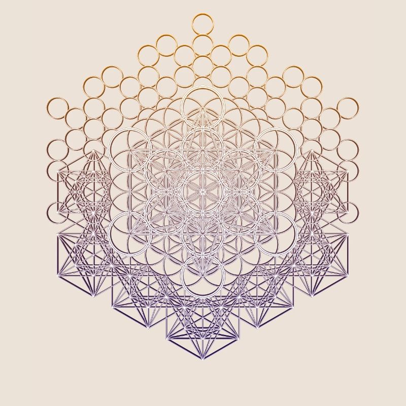 Métatrons Cube Géométrie Sacrée Connectée