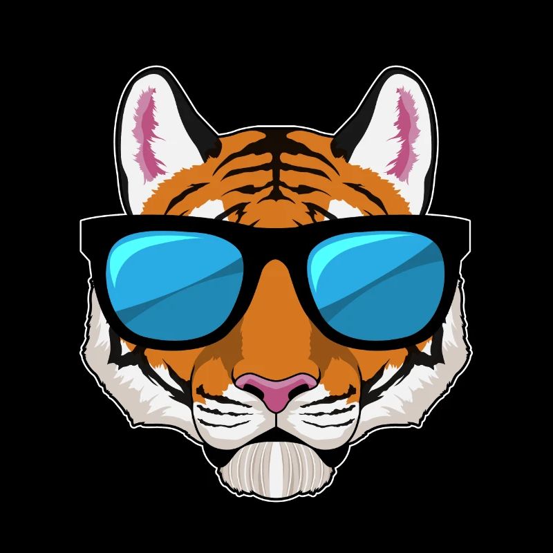Tiger mit Sonnenbrille