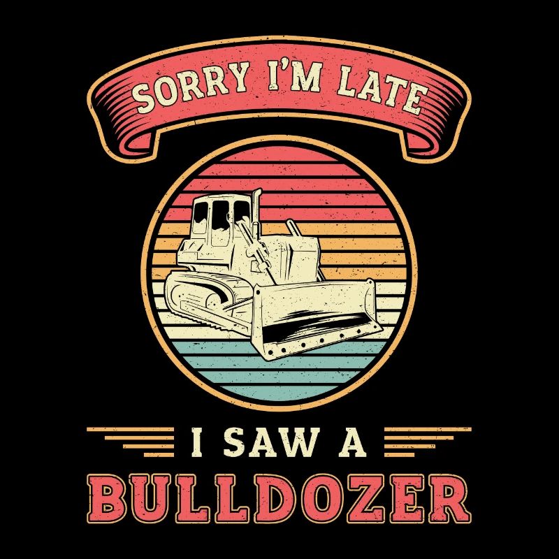 Planierraupe Bagger Bulldozer Bauarbeiter Geschenk