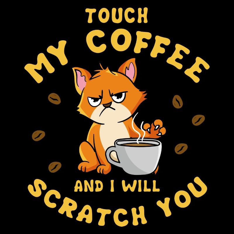 Scratch You Angry Cat Coffee Monday