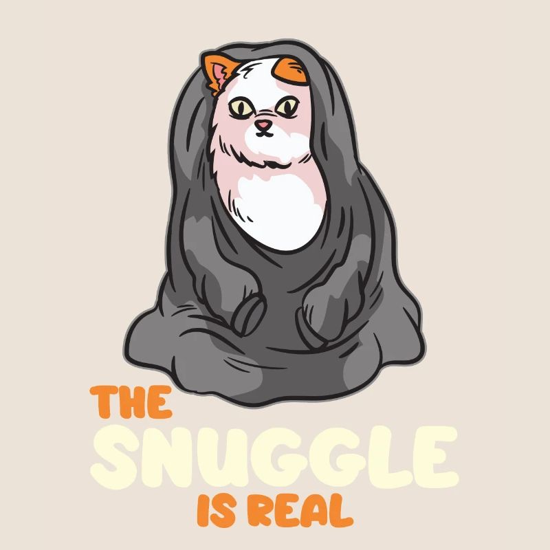 Le Snuggle est un vrai chat dans une couverture