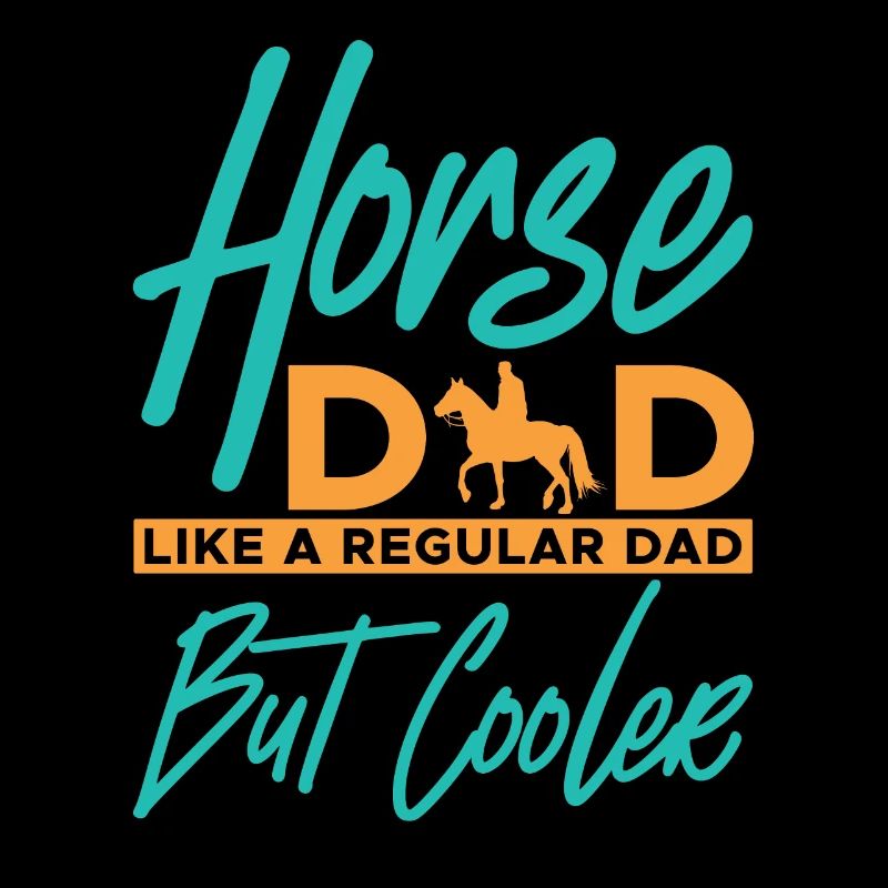 Cheval Papa comme un papa ordinaire mais cavalier plus cool Eque