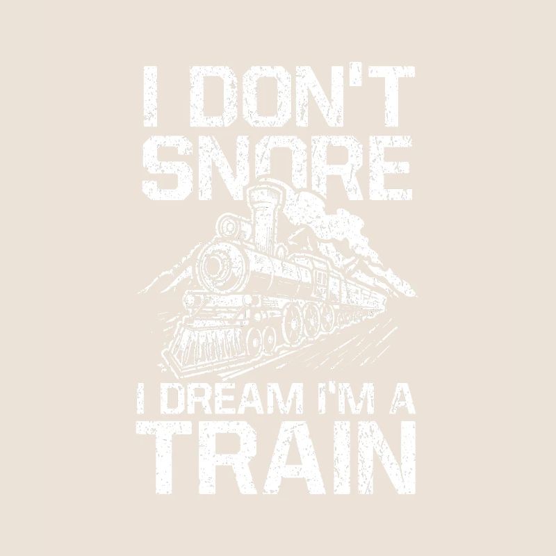 Je ne ronfle pas je rêve comme si je faisais un train