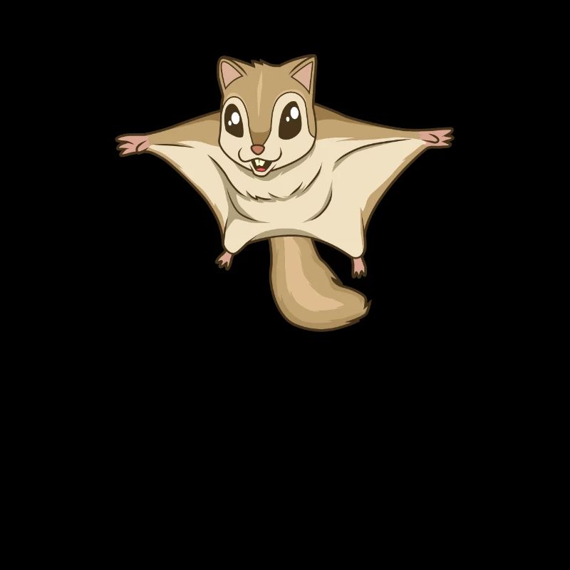 Écureuil volant kawaii