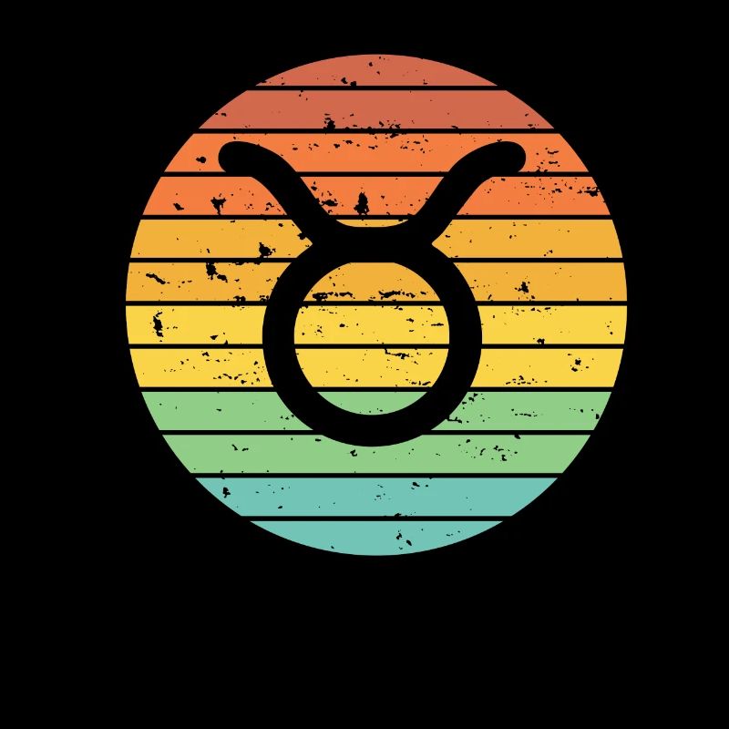 Stier Taurus Sternzeichen Horoskop Retro Geschenk