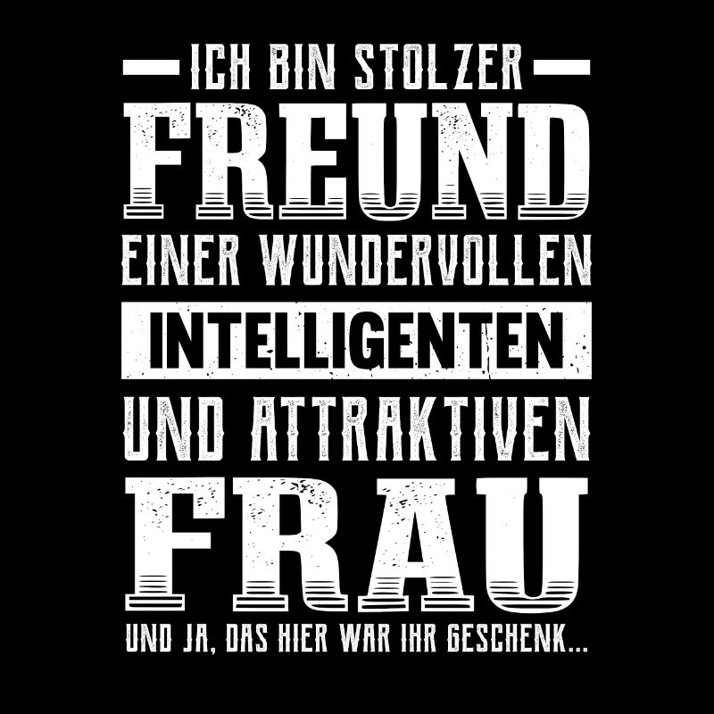 Stolzer Freund Liebesbeweis Pärchen