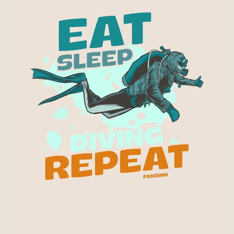 Manger Dormir Plongée Répéter