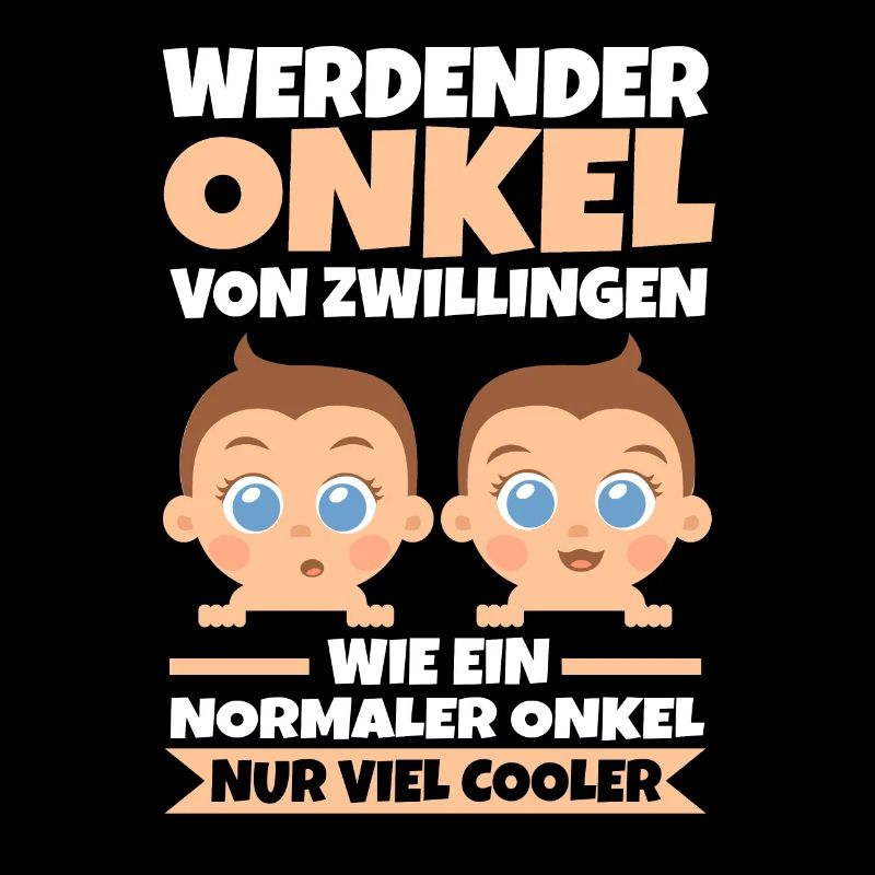 Werdender Onkel von Zwillingen